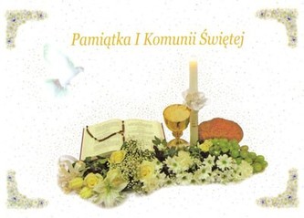 Pamiątka I Komunii Świętej (chlebek)