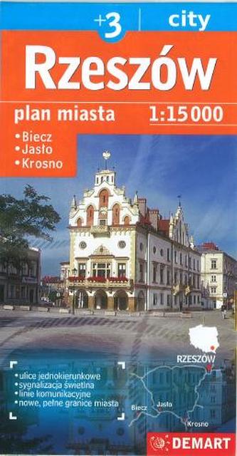 Plan miasta. Rzeszów 1:15 000. Plus3