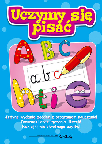 Uczymy się pisać. Dwuznaki oraz łączenia literek (+naklejki)