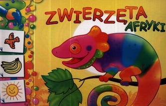 Zwierzęta Afryki. Kolorowanka z naklejkami