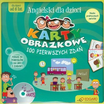 Angielski dla dzieci. Karty obrazkowe. 100 pierwszych zdań (od 6 lat)