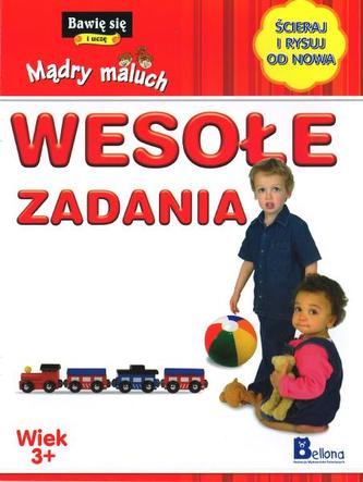 Mądry maluch. Wesołe zadania. Ścieraj i rysuj od nowa (wiek 3+)