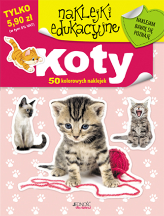 Naklejki edukacyjne. Koty