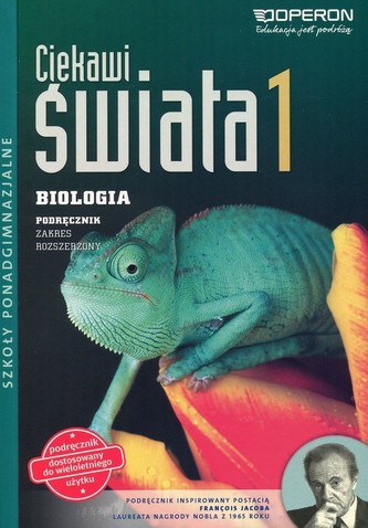 Ciekawi świata.Klasa 1, Licemu/Tech. Biologia. Podręcznik. Zakres rozsz