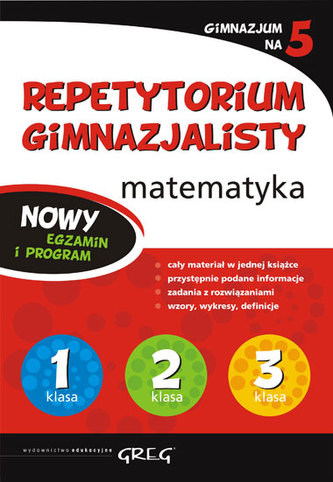 Repetytorium gimnazjalisty. Matematyka. Gimnazjum na 5