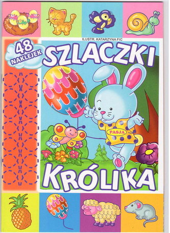 Szlaczki królika. 48 naklejek