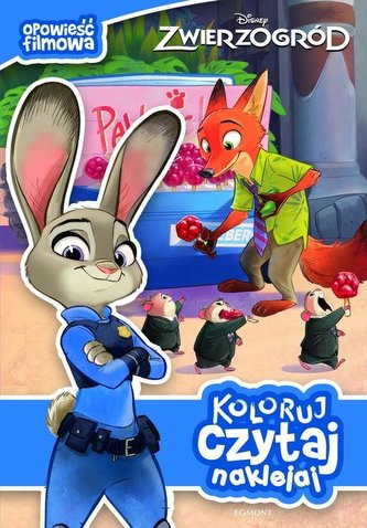 Koloruj, czytaj, naklejaj. Zwierzogród