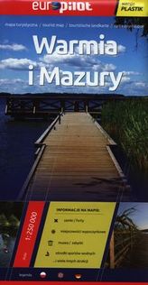 Warmia i Mazury mapa turystyczna 1:250 000 laminowana