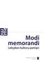 Modi memorandi