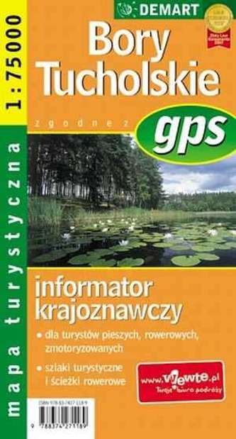 Bory Tucholskie mapa turystyczna