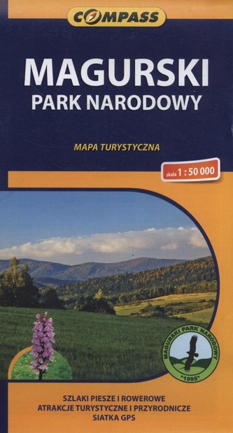 Magurski Park Narodowy mapa turystyczna