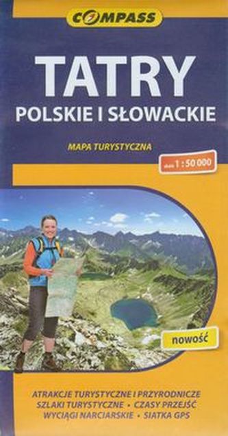 Tatry Polskie i Słowackie mapa turystyczna 1:50 000