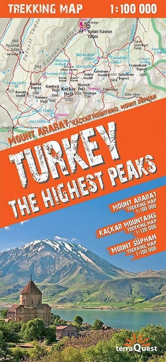 Turkey The Highest Peaks 1:100 000 trekking map Turkey The Highest Peaks 1:100 000 trekking map