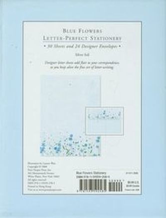 Papeteria Niebieskie kwiaty