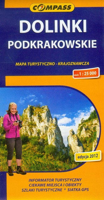 Dolinki Podkrakowskie mapa turystyczno-krajoznawcza