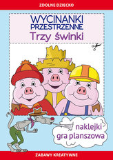 Wycinanki przestrzenne Trzy świnki