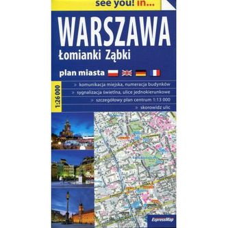 Warszawa. Łomianki. Ząbki. Plan miasta. 1:26 000