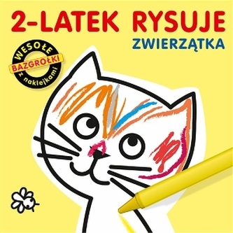 2-latek rysuje. Zwierzątka