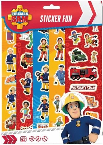 Zestaw naklejek 5 arkuszy. Strażak Sam