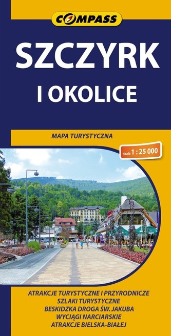 Szczyrk i okolice Mapa turystyczna 1:25 000