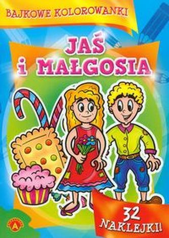 Bajkowe kolorowanki Jaś i Małgosia
