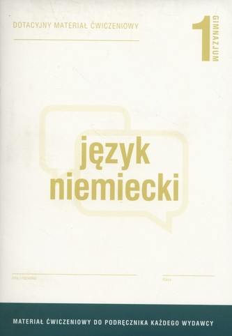 Język niemiecki 1 Dotacyjny materiał ćwiczeniowy
