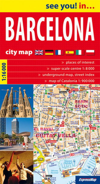 Barcelona. Plan miasta. 1:16 000