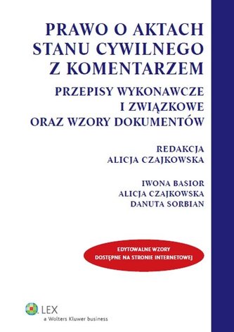 Prawo o aktach stanu cywilnego z komentarzem