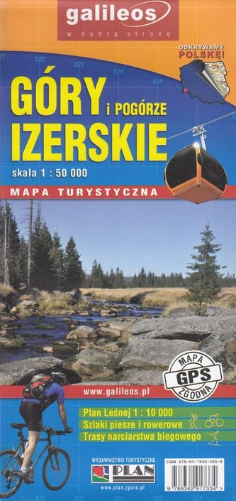 Góry i Pogórze Izerskie mapa 1:50 000 Plan