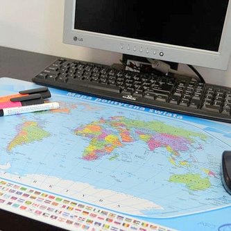 Świat Polityczny podkładka na biurko i pod mysz dla dzieci