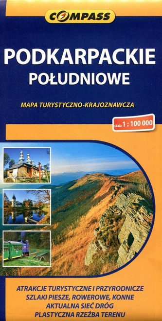 Podkarpackie Południowe 1:100 000 wydanie 3  2014