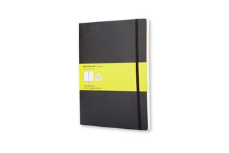 Moleskine: Zápisník měkký čistý černý XL