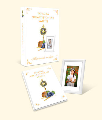 Pamiątka Pierwszej Komunii Świętej. Album + ramka
