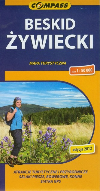 Beskid Żywiecki Mapa turystyczna 1:50 000