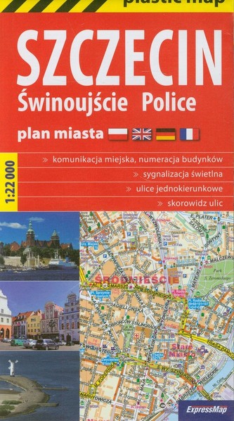 Szczecin Świnoujście Police Plan miasta 1:22 000