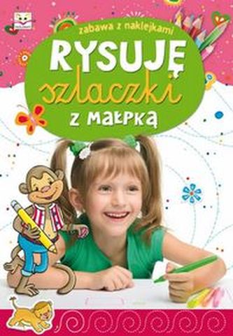 Rysuję szlaczki z małpką Zabawa z naklejkami
