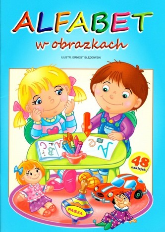 Alfabet w obrazkach 48 naklejek