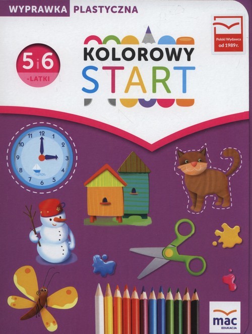 Teczka Na Prace Plastyczne Dla Dzieci Kolorowy start. Roczne przygotowanie przedszkolne. Prace plastyczne