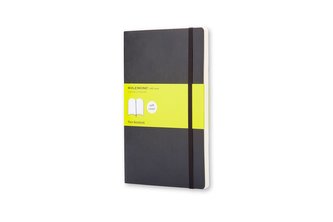 Moleskine: Zápisník měkký čistý černý S