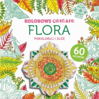 Kolorowanka z origami. Flora