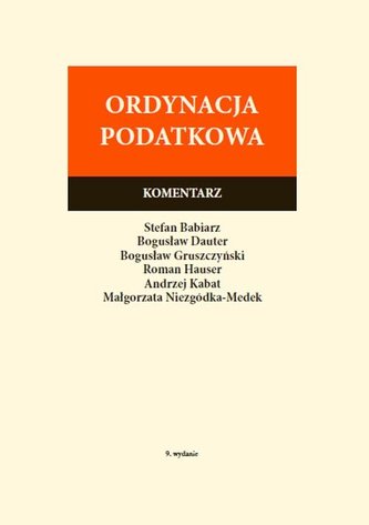 Ordynacja podatkowa Komentarz