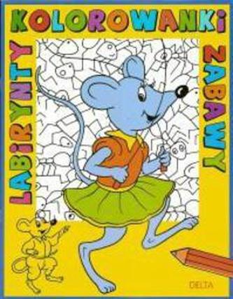 Labirynty. Kolorowanki. Zabawy - mysz