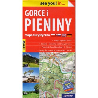 Mapa turystyczna. Gorce i Pieniny 1:60 000