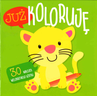 Już koloruję. Kotek  30 naklejek