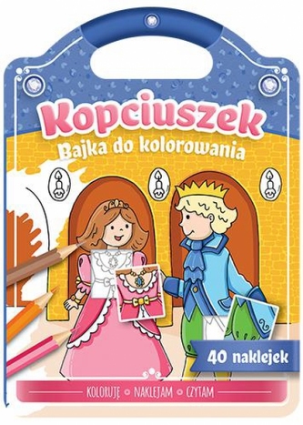 Kopciuszek. Bajka do kolorowania