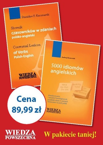 Pakiet językowy - angielski. Słownik czasowników w zdaniach/5000 Idiomów