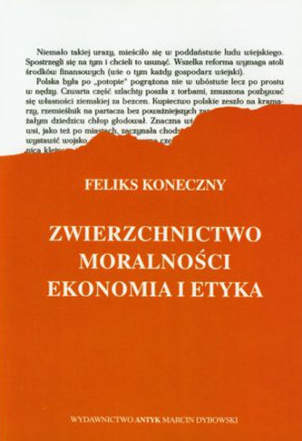 Zwierzchnictwo moralności. Ekonomia i etyka