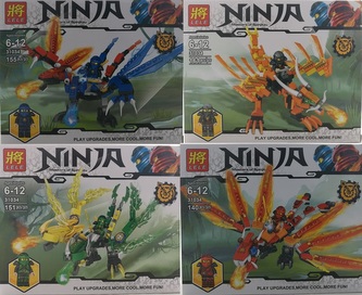 Klocki LELE Ninja 31034 mix.