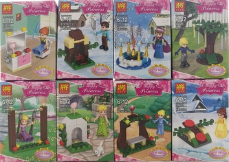 Klocki Lele Sczęśliwe Księżniczki Princess 37018 mix