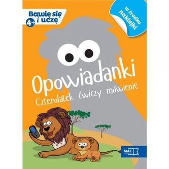 Opowiadanki czterolatek ćwiczy mówienie